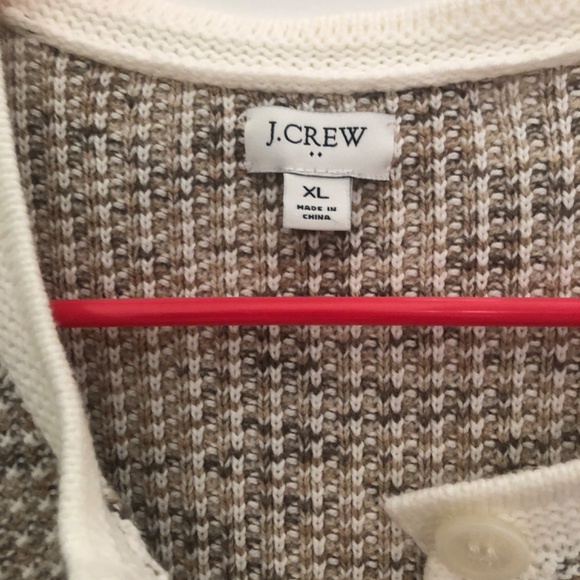 J. CREW Cardigan Sweater Women's X Large Multi Pockets Short Sleeve Button Front - Picture 5 of 8